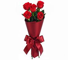 Букет 5 Красных роз Эдлесс Лав в Синих Липягах