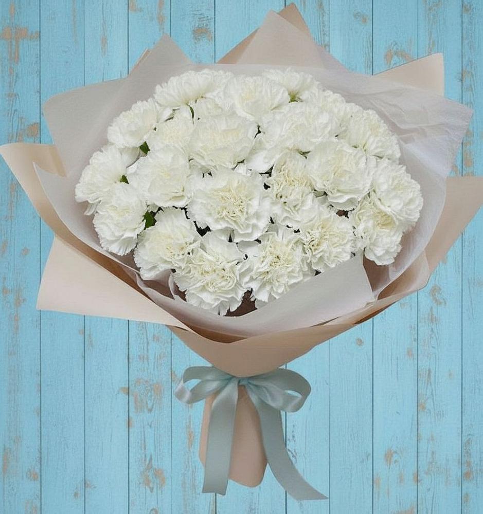 Букет цветов из: Гвоздики в Синих Липягах