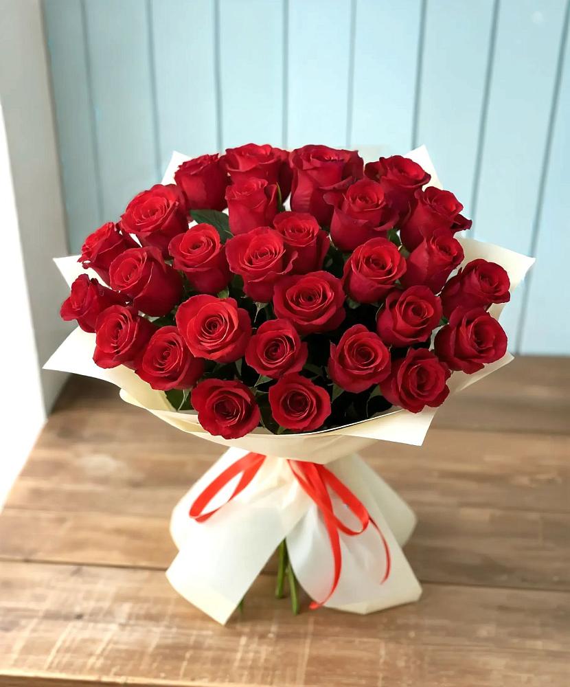 Букет 29 Красных роз в Синих Липягах