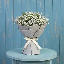 Букет цветов из:  Гипсофила в Синих Липягах