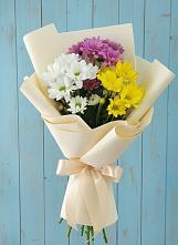 Букет цветов из:  Хризантемы в Синих Липягах