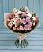 Букет цветов из: Хризантемы, Розы и Альстромерии в Синих Липягах