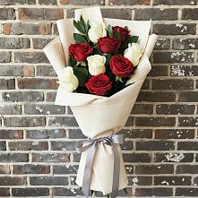 Букет цветов из:  Розы #REPLACE_PRED# Синих Липягах