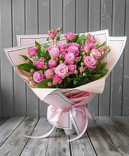 Букет Розовый кустик в Синих Липягах