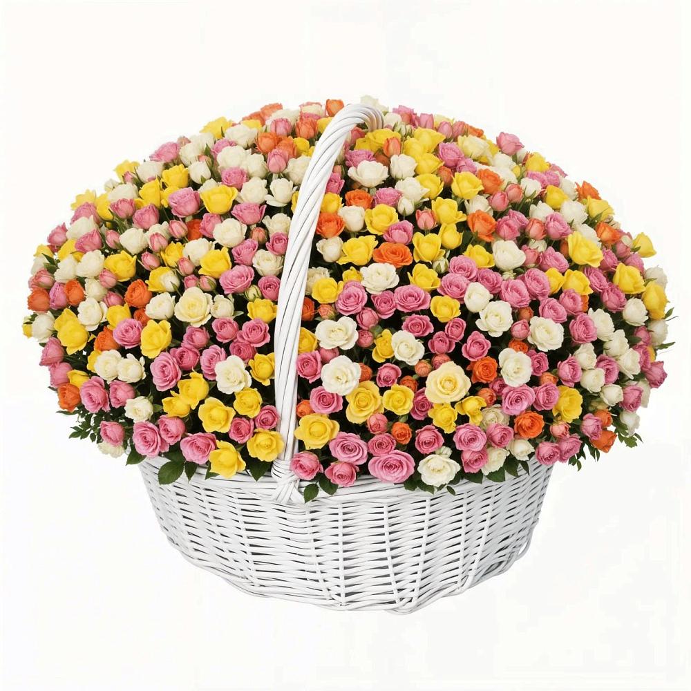 Премиум букет из: Розы в Синих Липягах