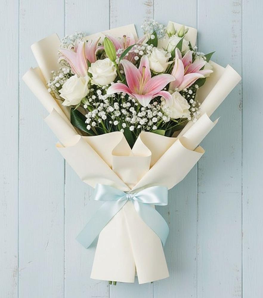 Букет цветов из: Лилии в Синих Липягах