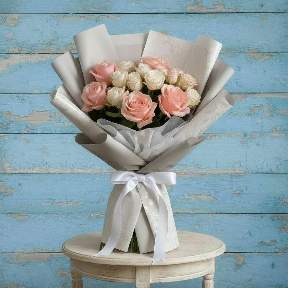 Букет цветов из: Розы в Синих Липягах