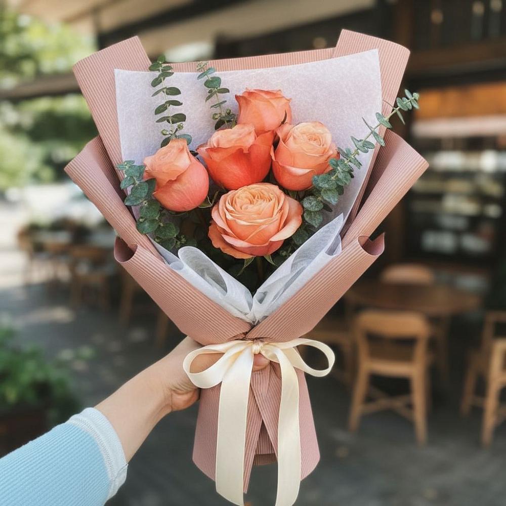 Букет цветов из: Розы в Синих Липягах