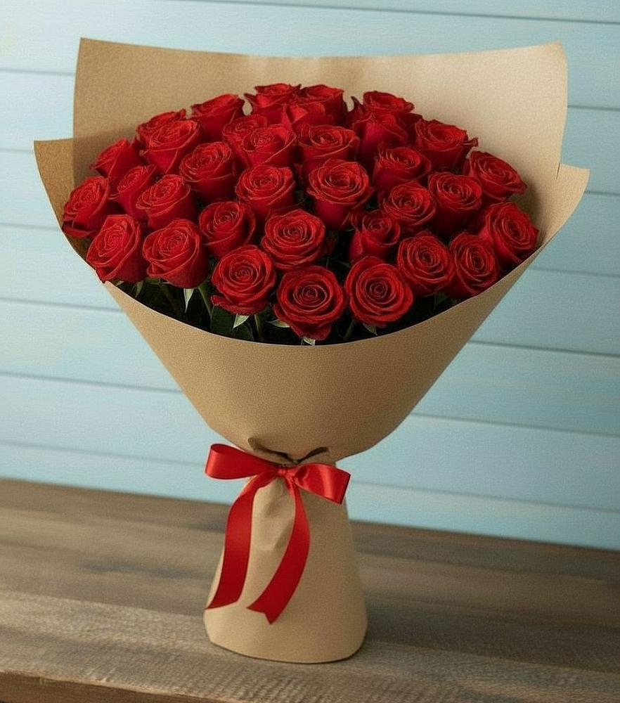 Букет Красные розы Милано в Синих Липягах