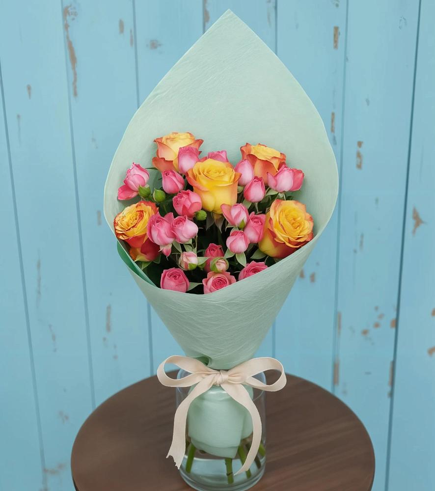 Букет цветов из: Розы в Синих Липягах