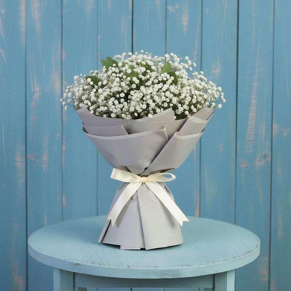 Букет цветов из: Гипсофила в Синих Липягах