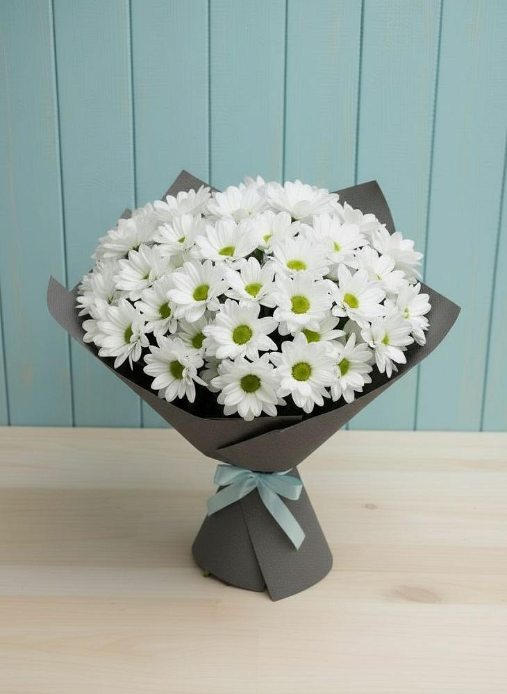 Букет цветов из: Хризантемы в Синих Липягах