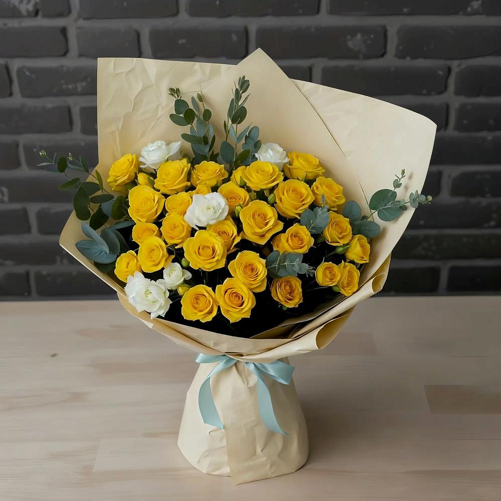 Букет цветов из: Розы в Синих Липягах