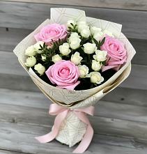 Букет цветов из:  Розы #REPLACE_PRED# Синих Липягах