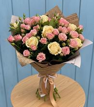 Букет цветов из:  Розы #REPLACE_PRED# Синих Липягах