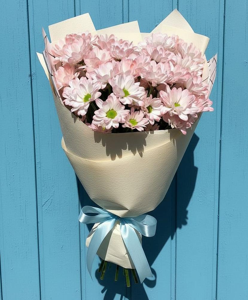 Букет цветов из: Хризантемы в Синих Липягах