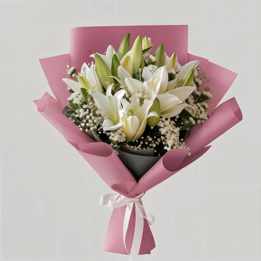 Букет цветов из: Лилии в Синих Липягах